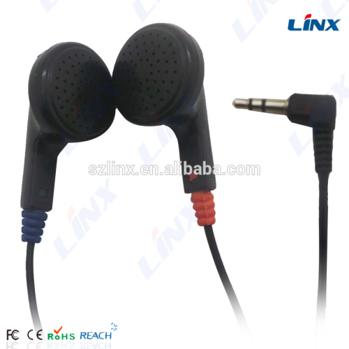 2.5mm disposable mono airline earphone earbuds