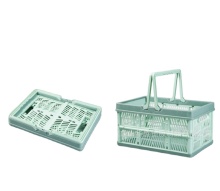 Wholesale Foldable Supermarket Shopping Storage Basket with Double Handle: Your Practical Grocery Companion