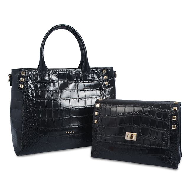 Top quality exotic real crocodile leather business bag