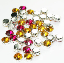 Solid Bottom Acrylic Sew on Stones for Clothing