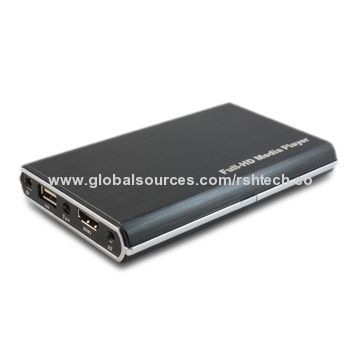 Full HD Media Player in HDD Media Player with 2.5-inch Internal Hard Disk