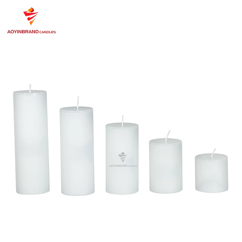 Christmas Unscented Pillar Candle Paraffin Wax Candle