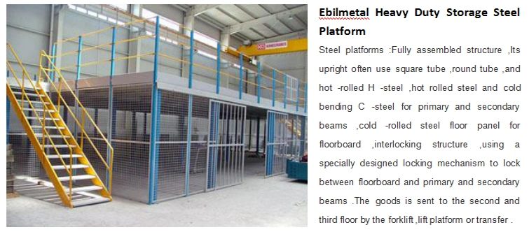 Ebil-Storage Beam Rack Steel Platform Steel Q235 Heavy Duty