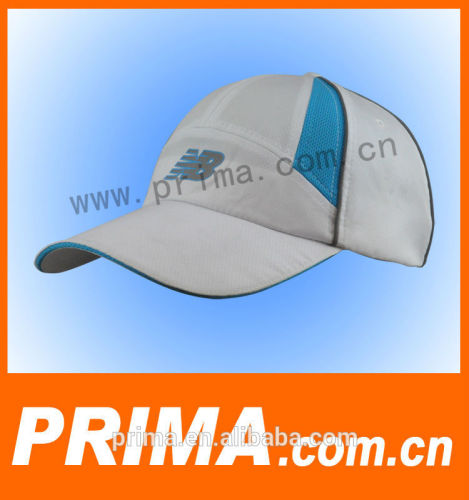 Inserted panel reflective piping and printed baseball cap