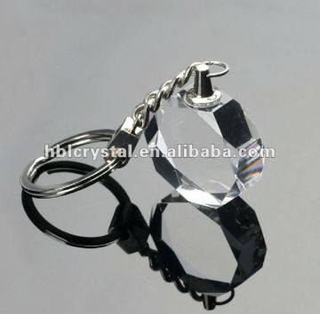 clear blank crystal keychain/ blank keychain for laser engrave