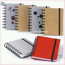 Promotion spiral recycled paper notebook , kraft paper notebook