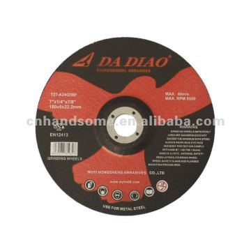 T27 depressed center grinding wheel for metal