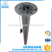 Aluminium adjustable table base with cable control round single table leg furniture table parts