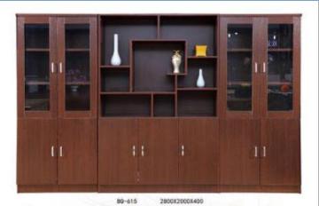 Wood Media Storage Wall Cabinet