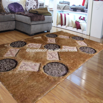 decoration brown 100% polyester 3d area rugs