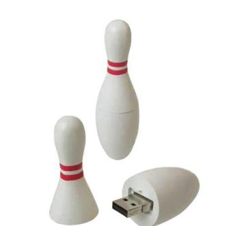 Plastic USB Memory Cheap Bulk 1GB Bowling Design USB Flash Disk