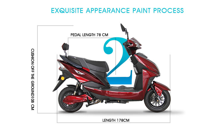 Adult Electric Motorbike Electric Motorcycle in Electric Scooters with New Design