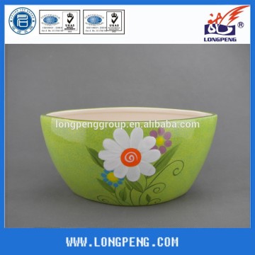 Small Ceramic Green Flower Pot
