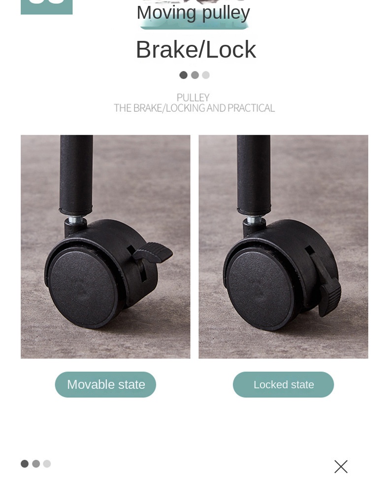 چرخ دستی ذخیره سازی آشپزخانه انعطاف پذیر غیر تاشو Non-folding Flexible Kitchen Storage Trolley