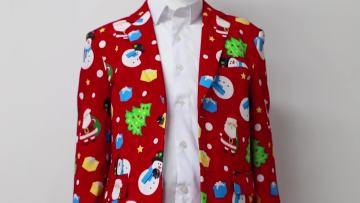 Christmas 2 Pieces Set Pants Blazers Suit Set