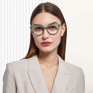 2024 Fashion Blue Light Filter Cat Eye Eyeglasses Frames