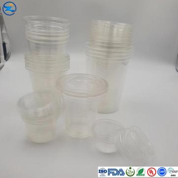 Corn Starch Color Clear PLA Open Drinking Cup