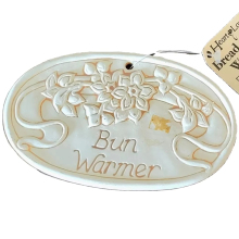 Vintage European Small Stoneware Bun Bread Warmer