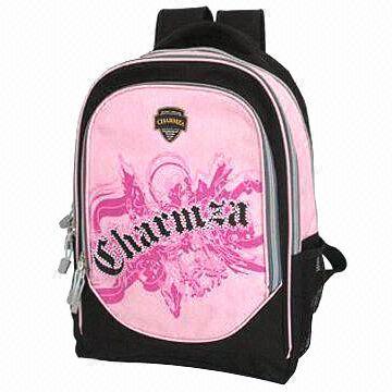 Mochila escolar, disponible en varios colores y diseños, hecha de Nylon 600D