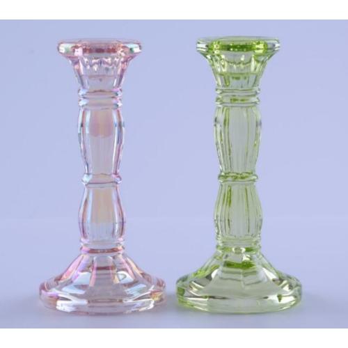 Glass Elegant Candlestick Holder