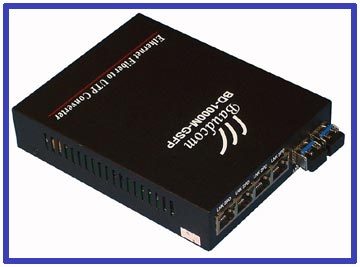 6 Port gigabit SFP Media Converter Fiber Switch