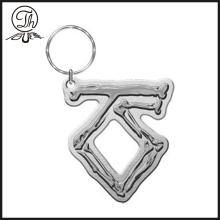 Personalized Silver hollow metal key rings
