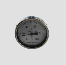 100mm Industrial Stainless Steel Back Entry Bimetallic Thermometer