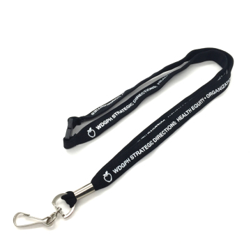 Black Mobile Phone Polyester Lanyard for Gift