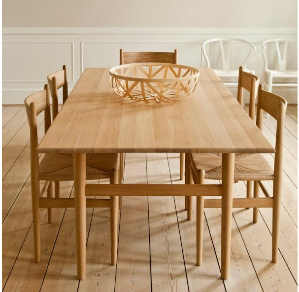 wegner CH327 wood dining table