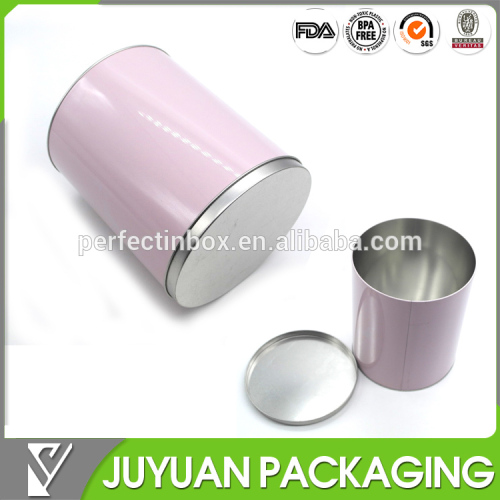 Food grade sweet round metal tin storage containers