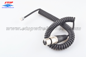 Molded 3pin microphone plug cable