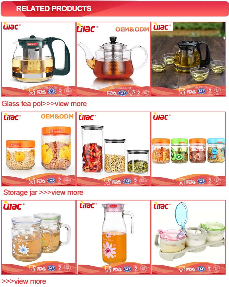 Lilac FREE Sample 400ml*3 kitchen clear glass storage bottle container condiment di/spice/seasoning box jars with spoon
