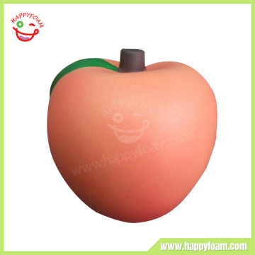 PU Material Customed Printed Cheap Peach Stress Ball Wholesale for Stress Reliever