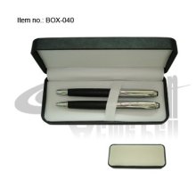 PU leather and plastic pen box for promotion purpose