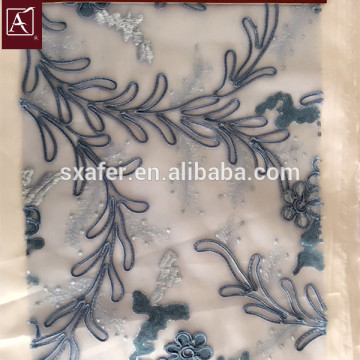 beautiful cording sequins embroidery Fabric with best price