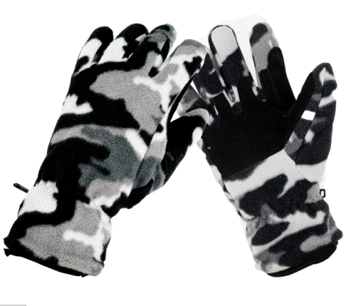 Gants en polaire coupe-vent épaisses camouflage à la mode