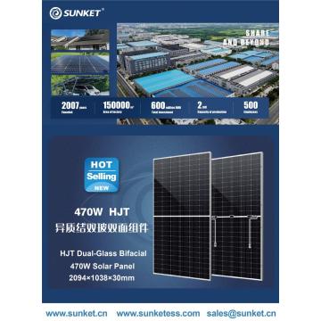 Sunket 144cells HJT PV Modulo