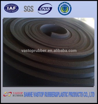 Black and orange sponge rubber