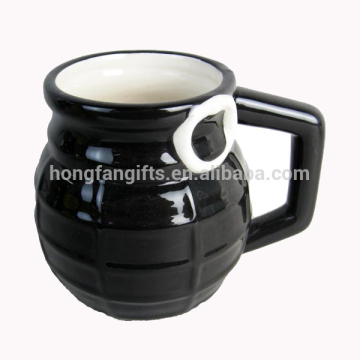custom black color ceramic coffee mug