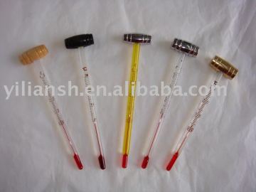 Glass Liquid Wine Thermometer
