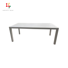 Waterproof Outdoor Aluminum Rectangular Dining Table