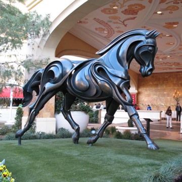Famous bronze sculpture artists metal craft metal horse yard art