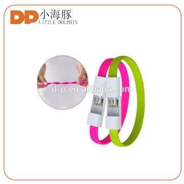 new products 2017 bracelet USB charging cable silicone bracelet cable