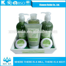 Green tea bath and body care products