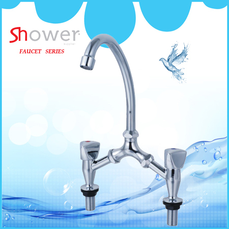Leelongs Double Hole Chome Thermostatic Faucet Kitchen