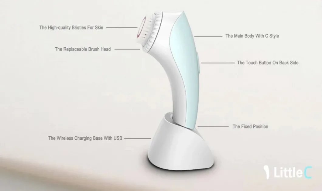New Design Portable Sonic Facial Cleansing Brush