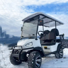 4+4 Road Off Wheels Hunting Golf Cart 48v Lifted Electric Buggy