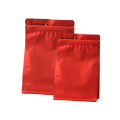 matte flat re-sealable zipper aluminum foil plastic bag