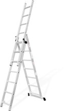 3 layers combination aluminum ladder, free standing multifunction extension ladder, 3 section extension ladder
