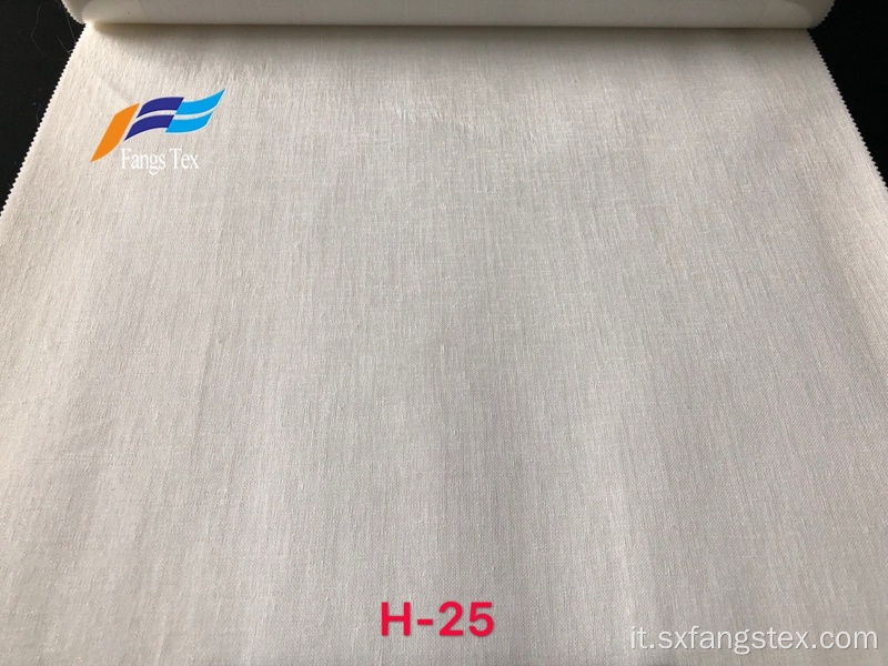 Nuovo tessuto per tende per finestre economico tinto in tinta unita bianco